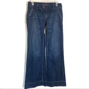 American Eagle Wide Leg Jeans Size 4 Regular